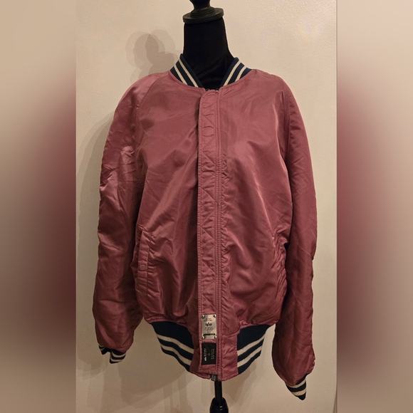 Alpha Industries LTD Edition Reversible Nylon Bomber Jacket Tiger Embroidery - Picture 8 of 15